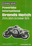 Programme cover of Brands Hatch Circuit, 26/10/1975