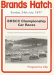 Programme cover of Brands Hatch Circuit, 24/07/1977