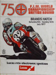 Programme cover of Brands Hatch Circuit, 10/10/1977