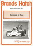 Programme cover of Brands Hatch Circuit, 23/10/1977