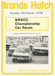 Programme cover of Brands Hatch Circuit, 05/03/1978