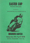 Programme cover of Brands Hatch Circuit, 08/04/1978