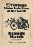 Programme cover of Brands Hatch Circuit, 09/07/1978