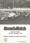 Programme cover of Brands Hatch Circuit, 05/11/1978