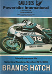 Programme cover of Brands Hatch Circuit, 28/10/1979