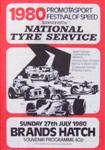 Programme cover of Brands Hatch Circuit, 27/07/1980