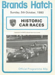 Programme cover of Brands Hatch Circuit, 05/10/1980