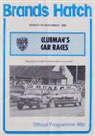 Programme cover of Brands Hatch Circuit, 09/11/1980