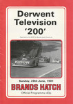 Programme cover of Brands Hatch Circuit, 28/06/1981