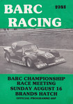 Programme cover of Brands Hatch Circuit, 16/08/1981