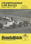 Programme cover of Brands Hatch Circuit, 01/08/1982