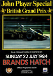 Programme cover of Brands Hatch Circuit, 22/07/1984