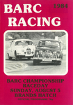 Programme cover of Brands Hatch Circuit, 05/08/1984