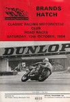 Programme cover of Brands Hatch Circuit, 13/10/1984