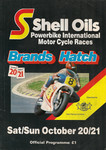 Programme cover of Brands Hatch Circuit, 21/10/1984