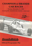 Programme cover of Brands Hatch Circuit, 02/12/1984