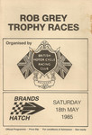 Programme cover of Brands Hatch Circuit, 18/05/1985