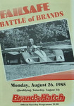Programme cover of Brands Hatch Circuit, 26/08/1985