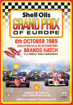 Programme cover of Brands Hatch Circuit, 06/10/1985