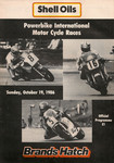 Programme cover of Brands Hatch Circuit, 19/10/1986
