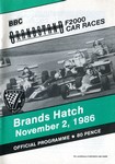 Programme cover of Brands Hatch Circuit, 02/11/1986