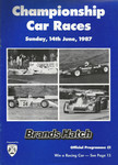 Programme cover of Brands Hatch Circuit, 14/06/1987