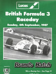 Programme cover of Brands Hatch Circuit, 06/09/1987
