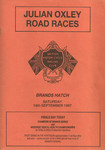 Programme cover of Brands Hatch Circuit, 19/09/1987
