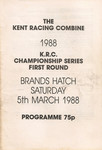 Programme cover of Brands Hatch Circuit, 05/03/1988