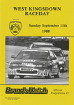 Programme cover of Brands Hatch Circuit, 11/09/1988