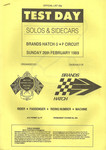 Programme cover of Brands Hatch Circuit, 26/02/1989