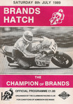 Programme cover of Brands Hatch Circuit, 08/07/1989