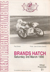 Programme cover of Brands Hatch Circuit, 03/03/1990