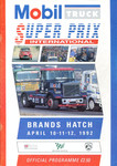 Programme cover of Brands Hatch Circuit, 12/04/1992