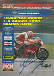 Programme cover of Brands Hatch Circuit, 02/08/1998