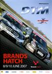 Programme cover of Brands Hatch Circuit, 10/06/2007