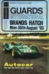 Programme cover of Brands Hatch Circuit, 30/08/1965