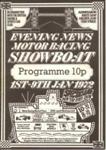 Programme cover of Motor Racing Showboat, 1972
