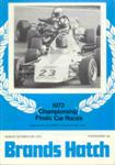 Programme cover of Brands Hatch Circuit, 15/10/1972
