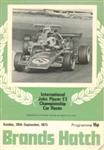 Programme cover of Brands Hatch Circuit, 30/09/1973
