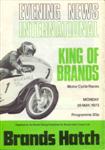 Programme cover of Brands Hatch Circuit, 28/05/1973
