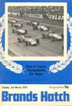 Programme cover of Brands Hatch Circuit, 03/03/1974