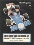 Programme cover of Brands Hatch Circuit, 11/08/1974