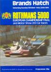 Programme cover of Brands Hatch Circuit, 20/10/1974