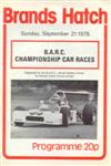 Programme cover of Brands Hatch Circuit, 21/09/1975