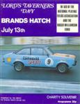 Programme cover of Brands Hatch Circuit, 13/07/1975