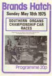 Programme cover of Brands Hatch Circuit, 18/05/1975