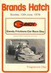 Programme cover of Brands Hatch Circuit, 13/06/1976