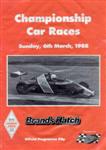Programme cover of Brands Hatch Circuit, 06/03/1988