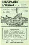 Programme cover of Bridgewater Speedway, 31/10/1970